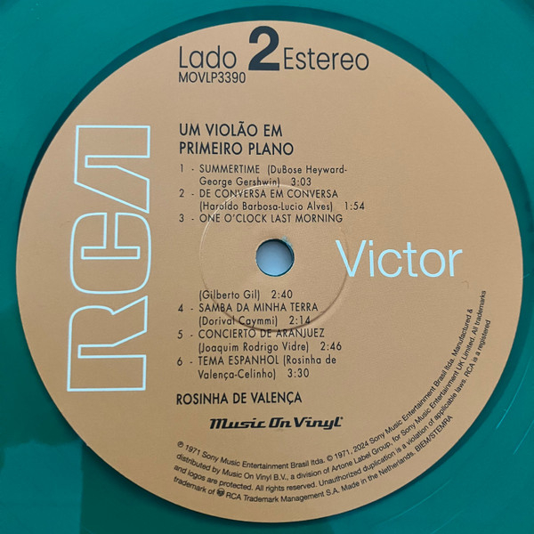 Виниловая пластинка Rosinha De Valenca - Um Violao Em Primeiro Plano (Green) LP - рис.6