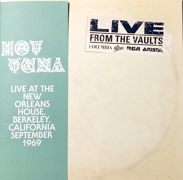 Виниловая пластинка Hot Tuna - Live At The New Orleans House, Berkeley, California, September 1969 - рис.0