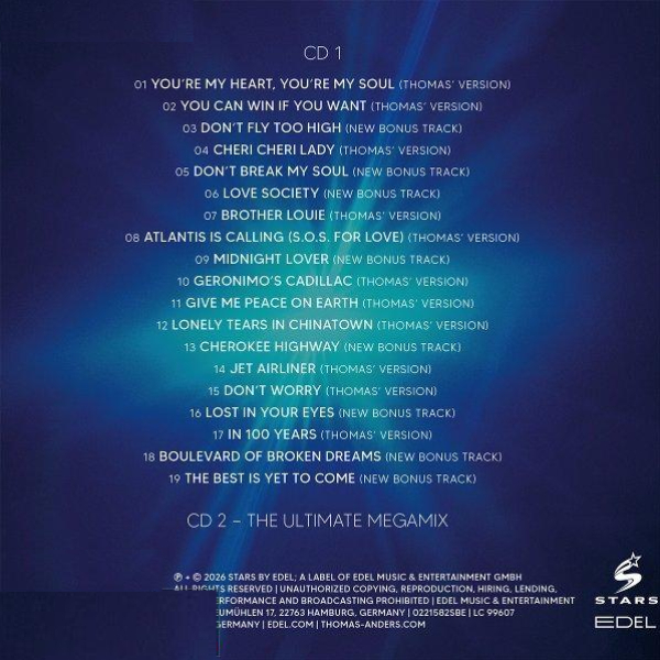 CD-диск Thomas Anders – ...Sings Modern Talking: The Best (Fanbox) - 2CD - рис.4