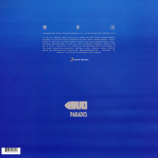 Виниловая пластинка BVO; Paradis - Mirage Sur Le Nil (Paradis Rework) Toi Et Moi (BVO Rework) - рис.1