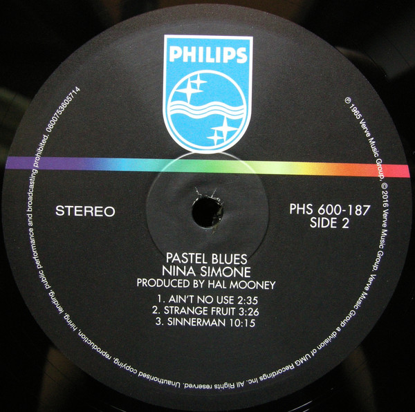 Виниловая пластинка Nina Simone - Pastel Blues - рис.3