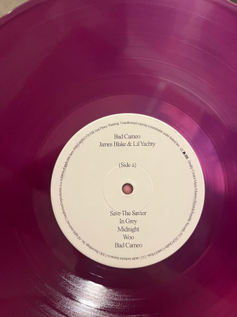 Виниловая пластинка James Blake & Lil Yachty – Bad Cameo - Purple Translucent - LP - рис.2