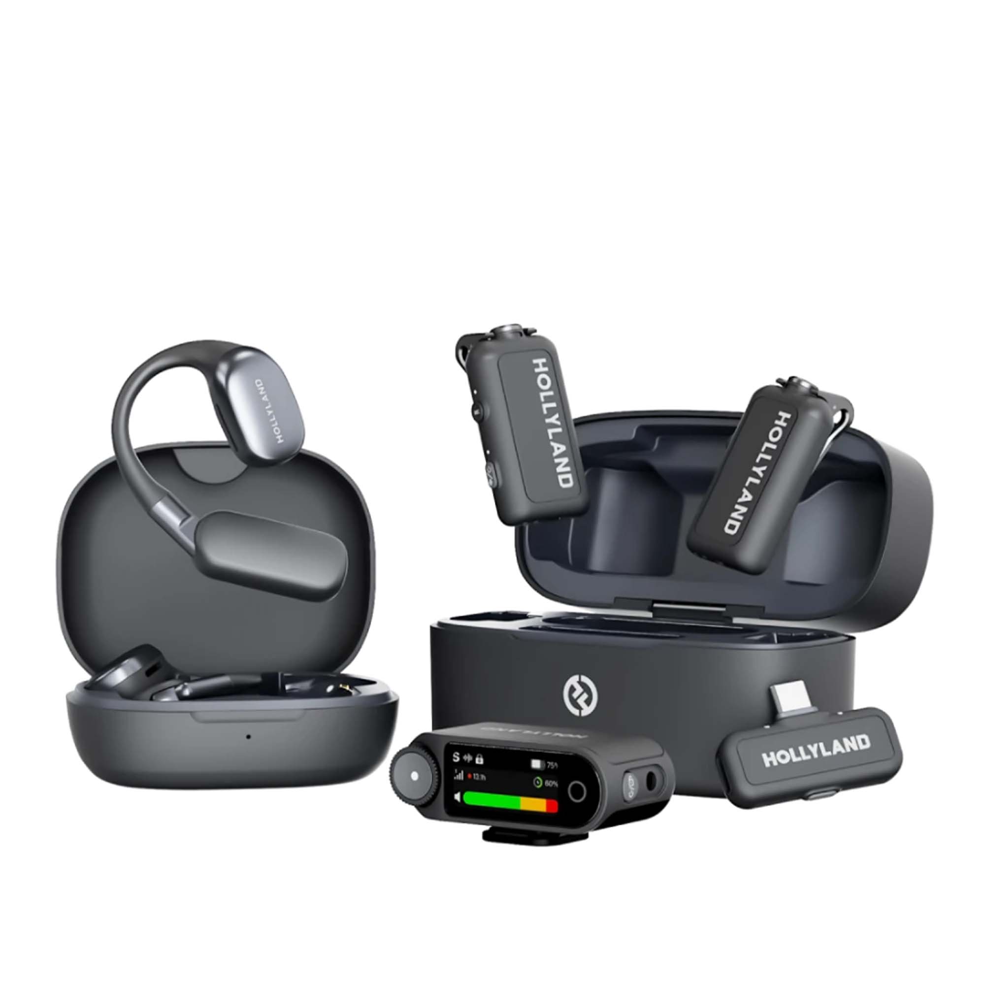 

Микрофон беспроводной Hollyland, Черный, Lark Max 2 Ultimate Combo Black