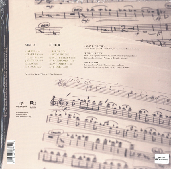 Виниловая пластинка Aaron Diehl, The Knights – Zodiac Suite LP - рис.1