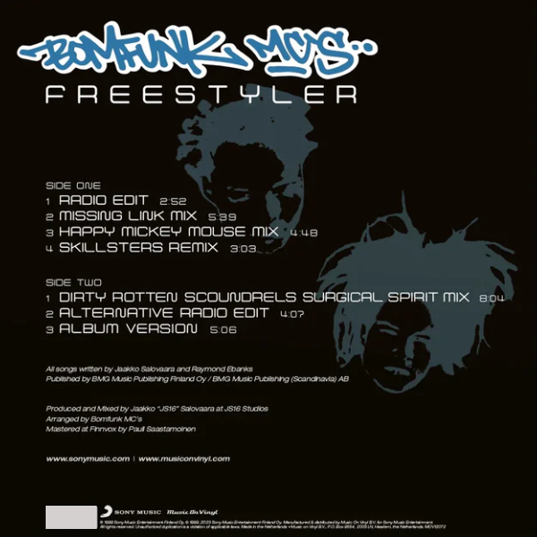 Виниловая пластинка Bomfunk MCs – Freestyler (coloured) LP - рис.2