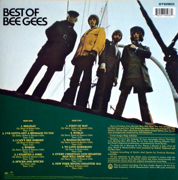 Виниловая пластинка Bee Gees – Best Of Bee Gees LP - рис.1