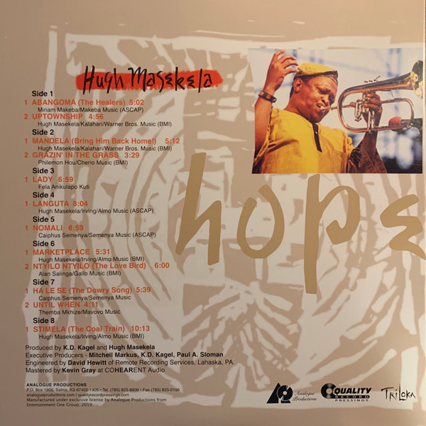 Виниловая пластинка Hugh Masekela – Hope - Box Set 4LP - рис.2