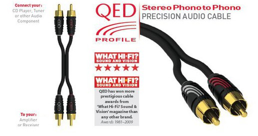 Кабель QED Profile Stereo Phono to Phono 2m - рис.1