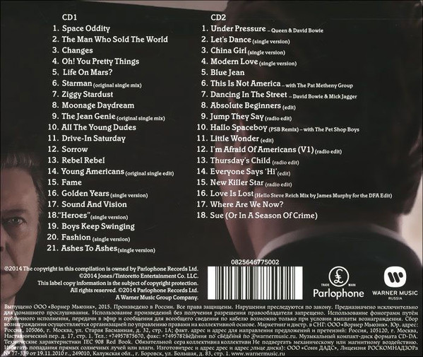 CD-диск David Bowie - Nothing Has Changed. - рис.2