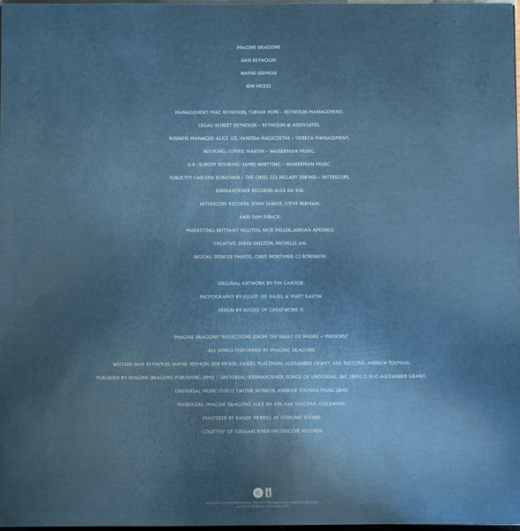 Виниловая пластинка Imagine Dragons – Reflections - Ocean Blue - LP - рис.1