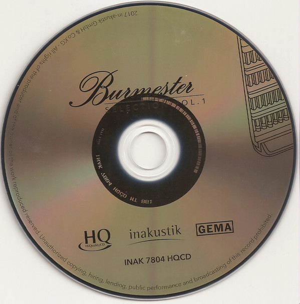 CD-диск Inakustik - Burmester Selection Vol. 1 CD - рис.1