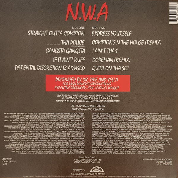 Виниловая пластинка N.W.A. - Straight Outta Compton LP - рис.3