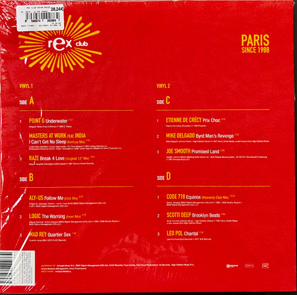 Виниловая пластинка Various – Rex Club Presents House - 2LP - рис.1