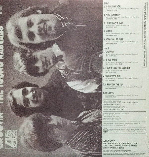 Виниловая пластинка The Young Rascals - Groovin' - рис.1
