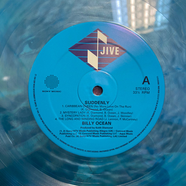 Виниловая пластинка Billy Ocean – Suddenly (Coloured Ocean) LP - рис.2