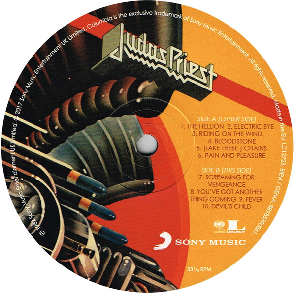 Виниловая пластинка Judas Priest - Screaming For Vengeance - рис.3