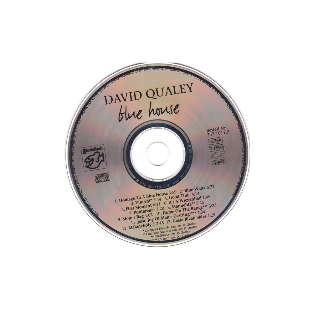 CD-диск David Qualey – Blue House CD - фото 3