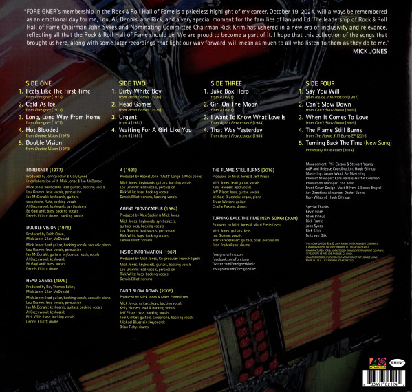 Виниловая пластинка Foreigner – Turning Back The Time 2LP - рис.1