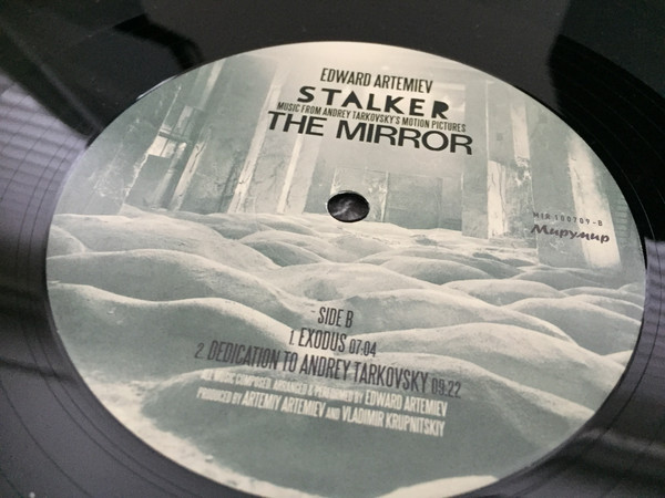 Виниловая пластинка Edward Artemiev - Stalker The Mirror - Music From Andrey Tarkovsky's Motion Pictures - рис.3