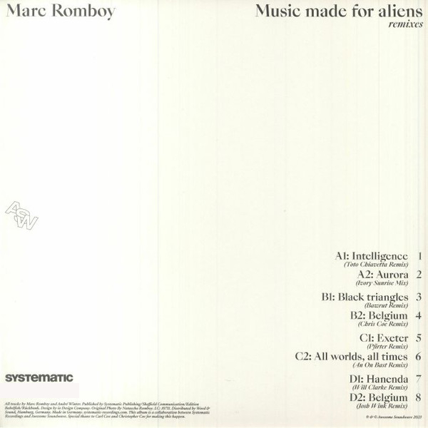 Виниловая пластинка Marc Romboy - Music Made For Aliens (Remixes) - 2LP - рис.1