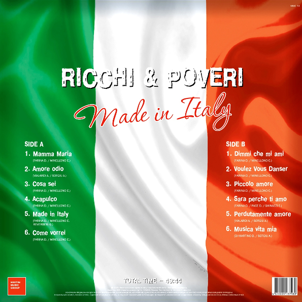 Виниловая пластинка Ricchi E Poveri – Made In Italy LP - рис.1