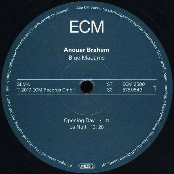 Виниловая пластинка Anouar Brahem - Blue Maqams - рис.2