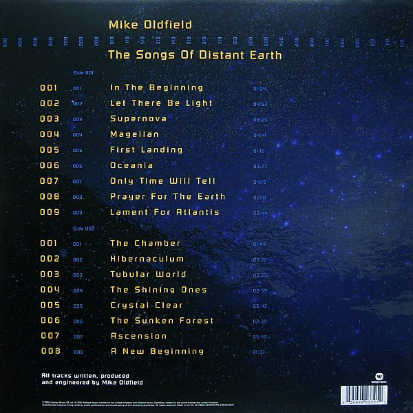 Виниловая пластинка Mike Oldfield - The Songs Of Distant Earth - рис.1