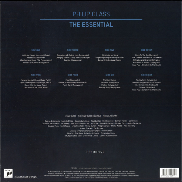 Бокс-сет Philip Glass – The Essential (Coloured Crystal Clear) 4LP - рис.1
