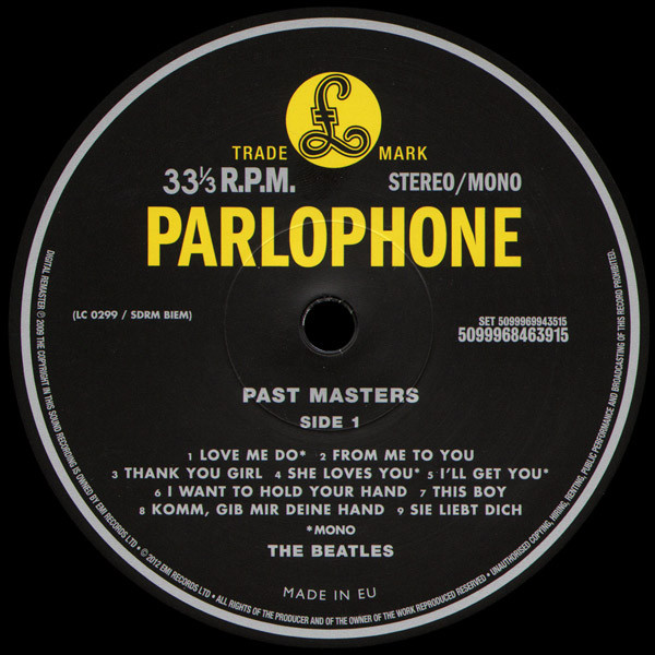 Виниловая пластинка The Beatles - Past Masters - рис.3
