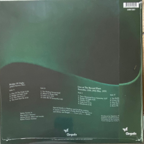 Виниловая пластинка Robin Trower – Bridge Of Sighs (50th Anniversary Edition) (Half Speed) 2LP - рис.1