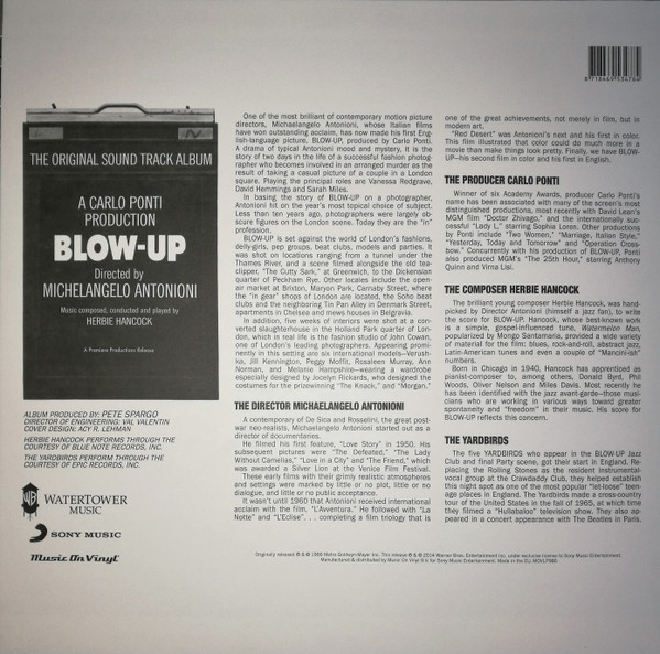 Виниловая пластинка Herbie Hancock – Blow-Up - The Original Sound Track Album LP - рис.1