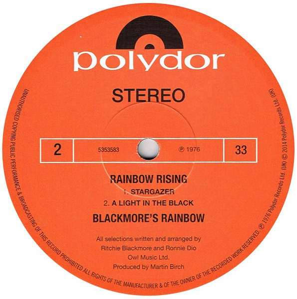 Виниловая пластинка Rainbow - Rising LP - рис.4