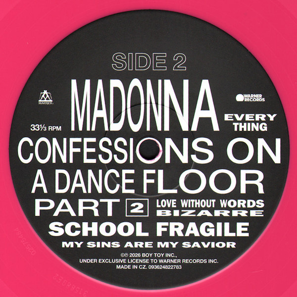 Виниловая пластинка MADONNA Confessions II (Neon Pink) LP - рис.2