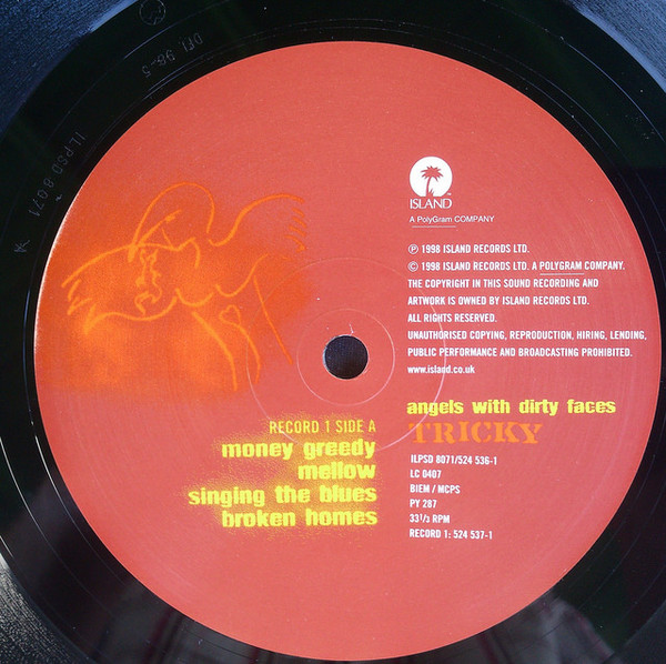 Виниловая пластинка Tricky – Angels With Dirty Faces (Coloured Orange) RSD2024 2LP - рис.3