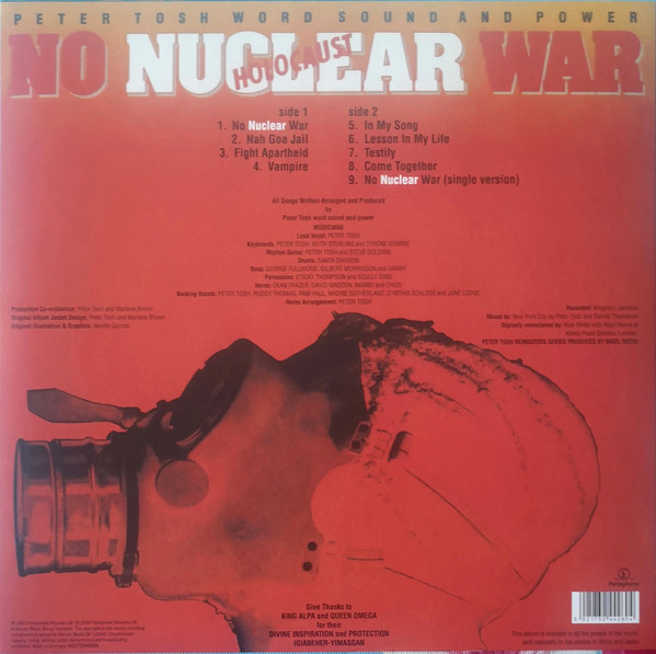Виниловая пластинка Peter Tosh - No Nuclear War - Yellow LP - рис.1