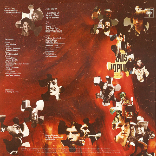 Виниловая пластинка Janis Joplin – I Got Dem Ol' Kozmic Blues Again Mama! LP - рис.1