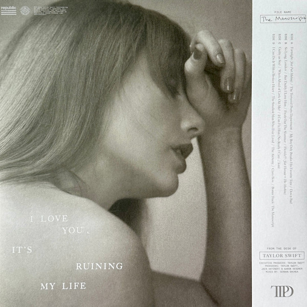 Виниловая пластинка Taylor Swift - The Tortured Poets Department - Coloured LP - рис.1