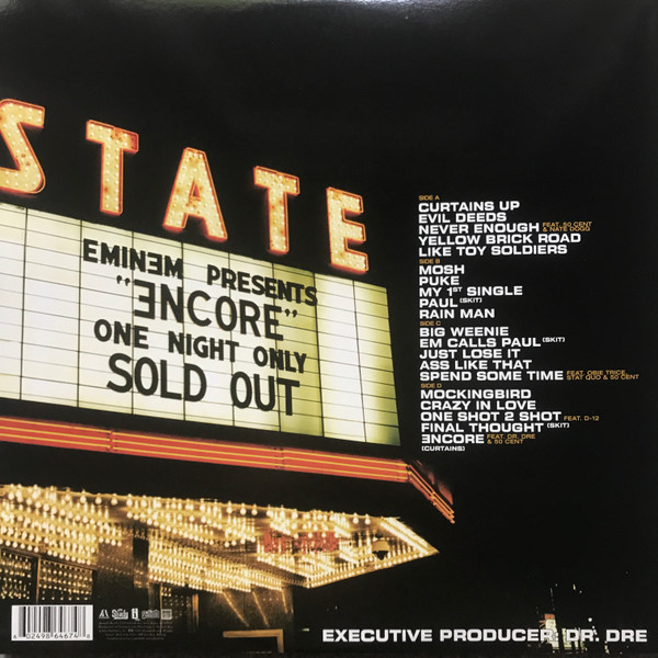 Виниловая пластинка Eminem – Encore LP - рис.1