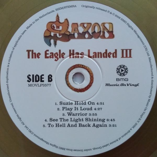 Виниловая пластинка Saxon - The Eagle Has Landed III (coloured) - 3LP - рис.5