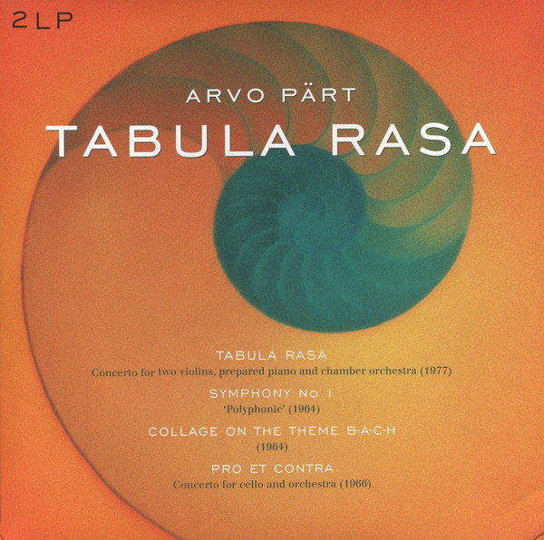 Виниловая пластинка Arvo Part - Tabula Rasa - рис.0