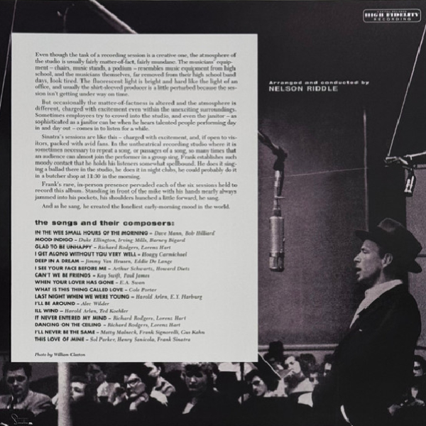 Виниловая пластинка Frank Sinatra - In The Wee Small Hours (Tone Poet) LP - рис.5