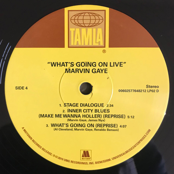 Виниловая пластинка Marvin Gaye – What's Going On Live LP - рис.6