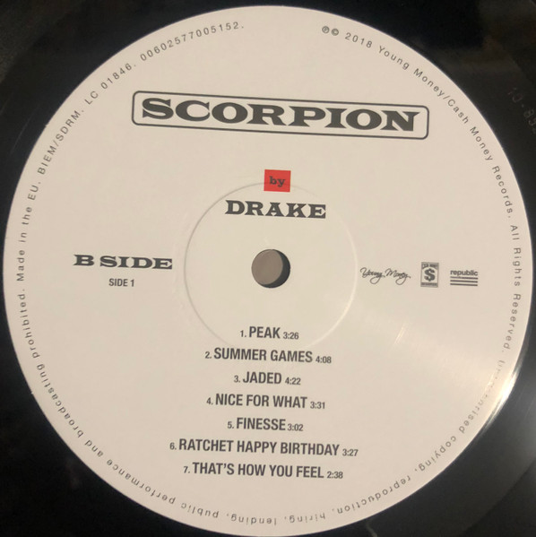 Виниловая пластинка Drake - Scorpion - 2LP - рис.4