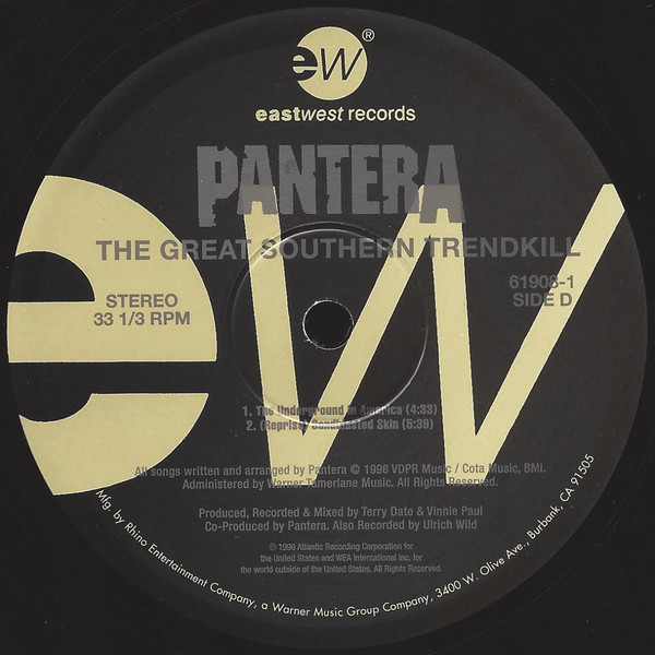 Виниловая пластинка Pantera - The Great Southern Trendkill - рис.3