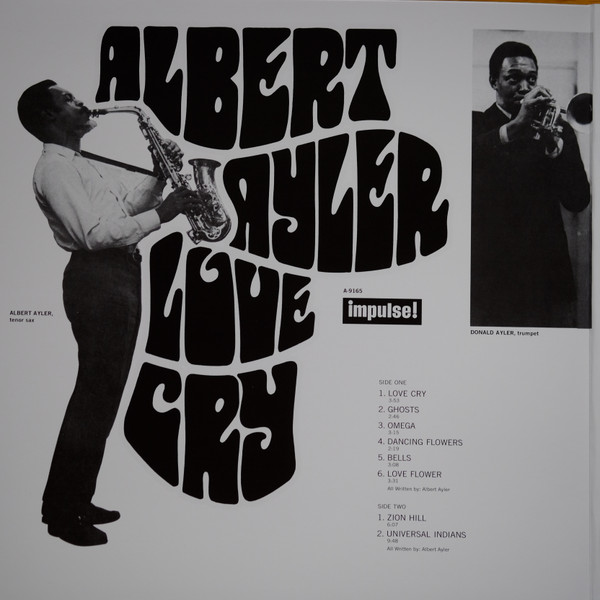 Виниловая пластинка Albert Ayler – Love Cry LP - рис.1