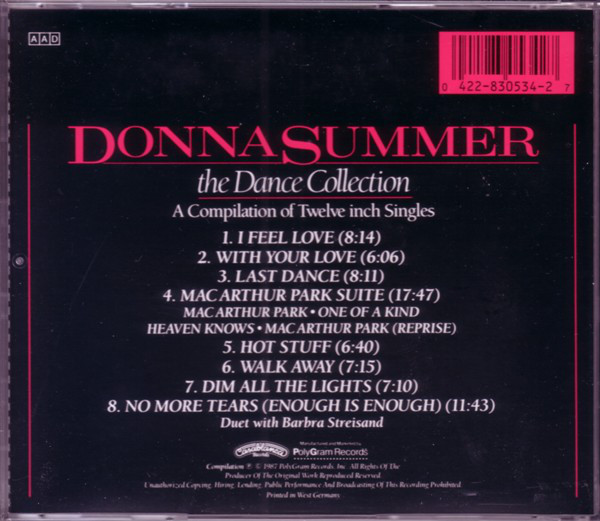 CD-диск Donna Summer - The Dance Collection - рис.1