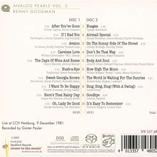 CD-диск Benny Goodman – Live in Hamburg SACD - рис.1