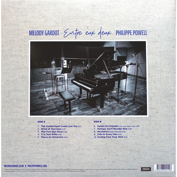 Виниловая пластинка Melody Gardot, Powell Philippe - Entre Eux Deux LP - рис.1