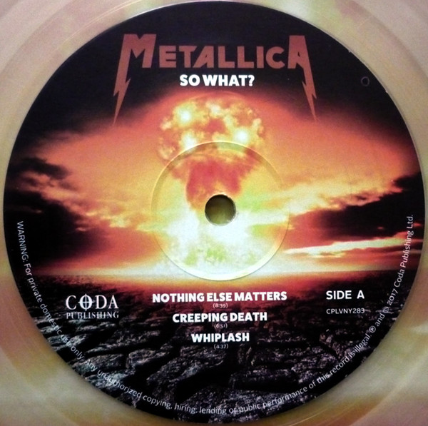 Виниловая пластинка Metallica - So What???!!! - рис.2