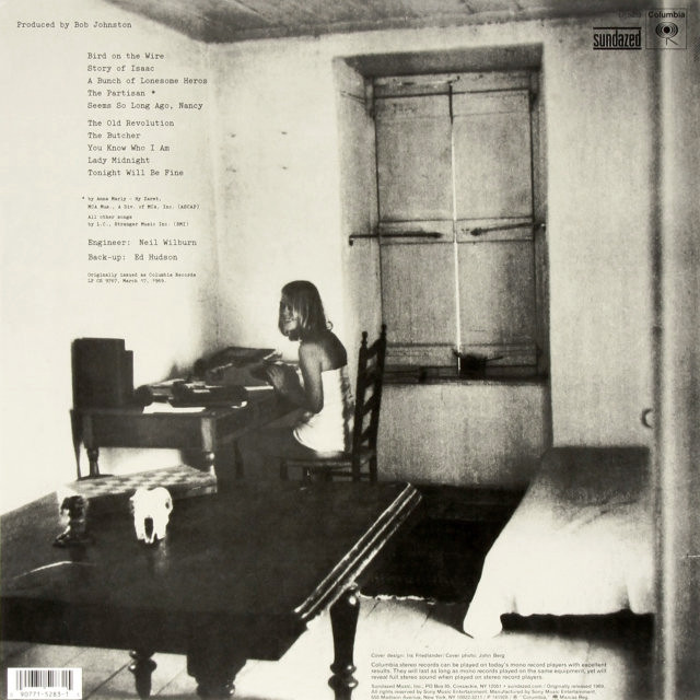 Виниловая пластинка LEONARD COHEN SONGS FROM A ROOM - рис.1